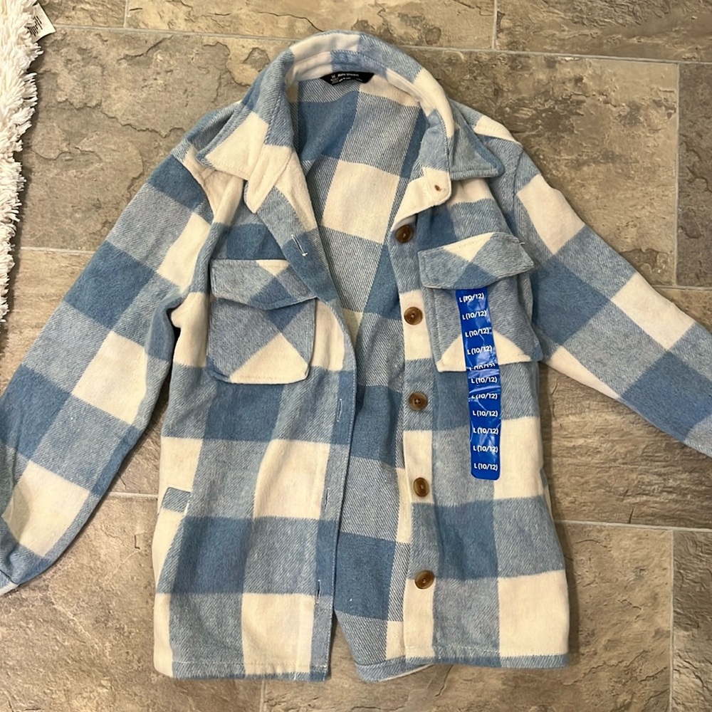 Blue shacket